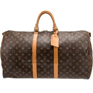 Louis Vuitton Monogram Keepall 55 travel bag